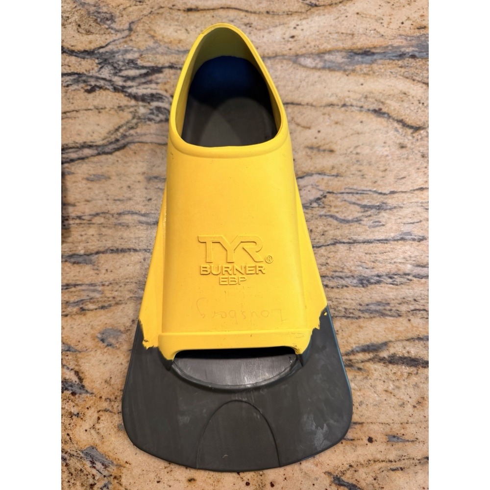 TYR BURNER EBP FINS Yellow Med 7-9 40-42 ONE FIN ONLY!